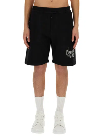 ALEXANDER MCQUEEN ALEXANDER MCQUEEN BERMUDA WITH LOGO