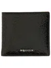 Alexander Mcqueen Fold Wallet Textured Finish