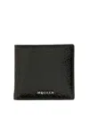Alexander Mcqueen Leather Bifold Wallet With In Black