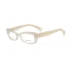 Alexander Mcqueen Bicolor Acetate Glasses Women's (frames) In Neutral