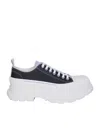 ALEXANDER MCQUEEN BICOLOR TREAD SLICK SNEAKERS