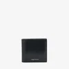 Alexander Mcqueen Bifold Wallet With Black Crackled Effect In Black