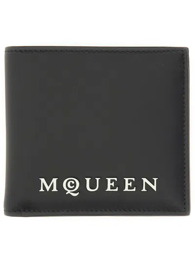 ALEXANDER MCQUEEN BIFOLD WALLET WITH LOGO