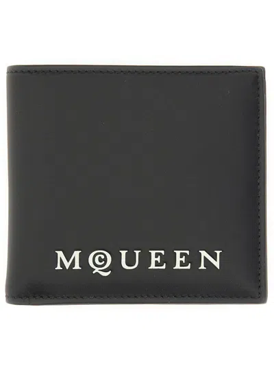 ALEXANDER MCQUEEN ALEXANDER MCQUEEN BIFOLD WALLET WITH LOGO