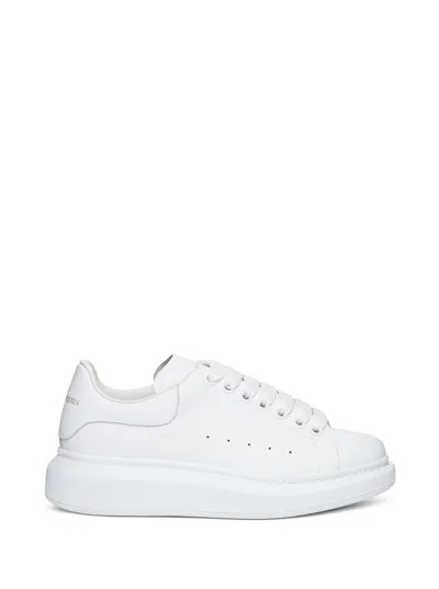 Alexander Mcqueen Big Sole White Low Top Sneakers In Leather Woman In 9000 White