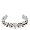 Alexander Mcqueen Multi-skull Cuff In Antique Silver