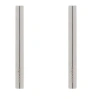 Alexander Mcqueen Mcqueen Crossbar Linear Drop Earrings In White