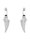 Alexander Mcqueen Tiger Claw Earrings In Multicolor