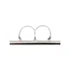Alexander Mcqueen Cross-bar Ring In Palladium