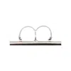 Alexander Mcqueen Cross-bar Ring In Palladium