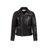 Alexander Mcqueen Leather Biker Jacket Men In Black