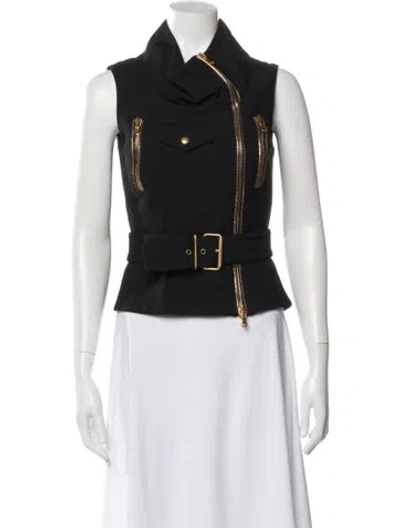 Pre-owned Alexander Mcqueen Biker Jacket In Gray