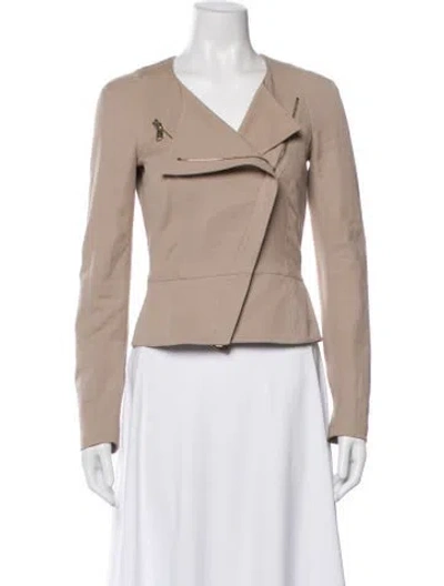 Pre-owned Alexander Mcqueen Biker Jacket In Neutral