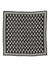 Alexander Mcqueen Skull Silk Foulard In Black