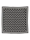 Alexander Mcqueen Skull Silk Foulard In Black