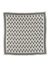 Alexander Mcqueen Skull Stripe Wool Scarf