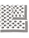 Alexander Mcqueen Alexander Mc Queen Biker Skull Silk Scarf