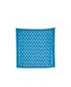 Alexander Mcqueen Fo Biker 90x90 Twill Silk In Blue