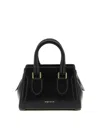 Alexander Mcqueen Birdee Mini Handbag Gold-tone Hardware In Black