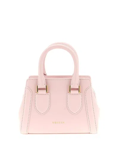 Alexander Mcqueen Birde Mini Handbag In Nude