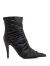 Alexander Mcqueen Birdee 105 Ruched Ankle Boots