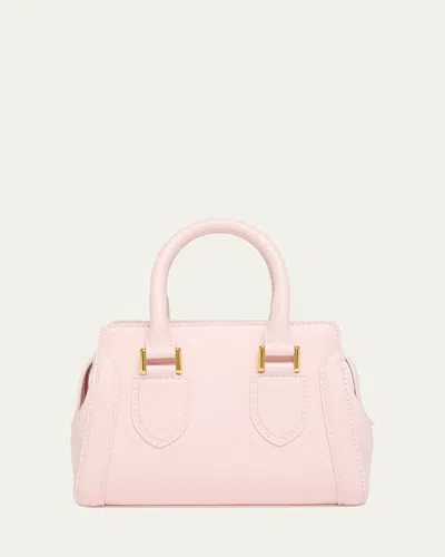 Alexander Mcqueen Birdee Mini Leather Shoulder Bag In Pink