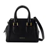 Alexander Mcqueen Mini Leather Birdee Cross-body Bag In Black