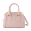 Alexander Mcqueen Mini Leather Birdee Cross-body Bag In Pink