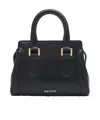 Alexander Mcqueen Mini Leather Birdee Cross-body Bag In Black