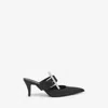 Alexander Mcqueen Mcqueen Birdee Pointed Toe Mule In Black