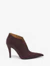 Alexander Mcqueen Slashed Birdee Pumps 105 In Bordeaux
