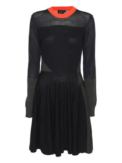Pre-owned Alexander Mcqueen Black Midi Dress