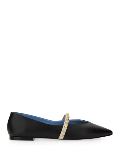 Alexander Mcqueen Alexander Mc Queen Leather Ballerina In Black