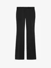 Alexander Mcqueen Mcqueen Wool Bootcut Trousers In Black
