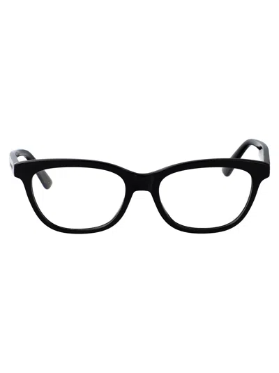 ALEXANDER MCQUEEN ALEXANDER MCQUEEN BLACK ACETATE OPTICAL GLASSES