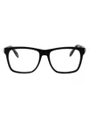 Alexander Mcqueen Black Acetate Optical Glasses In Black