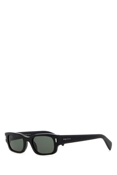 ALEXANDER MCQUEEN ALEXANDER MCQUEEN BLACK ACETATE PANTHOS SUNGLASSES