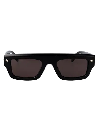 ALEXANDER MCQUEEN ALEXANDER MCQUEEN BLACK ACETATE SUNGLASSES