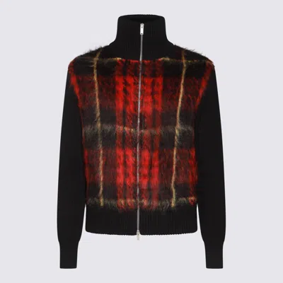 ALEXANDER MCQUEEN BLACK AND RED KNITWEAR