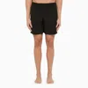 ALEXANDER MCQUEEN BLACK BERMUDA SHORTS WITH LOGO