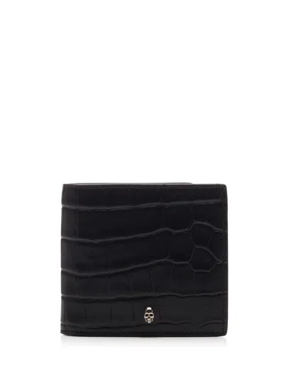 Alexander Mcqueen Black Bifold Wallet