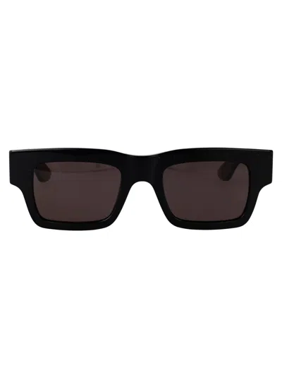Alexander Mcqueen Black-black-grey Recycled Acetate Sunglasses