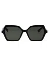 Alexander Mcqueen Alexander Mc Queen Geometrical Sunglasses Am0537 S 001 In Black
