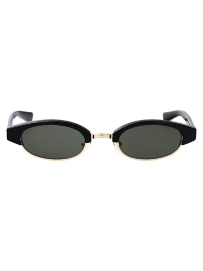Alexander Mcqueen Black-black-grey Recycled Acetate Sunglasses