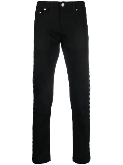 ALEXANDER MCQUEEN BLACK BLACK SKINNY FIT DENIM JEANS