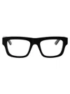 Alexander Mcqueen Mcqueen 54mm Core Square Optical Glasses In Black