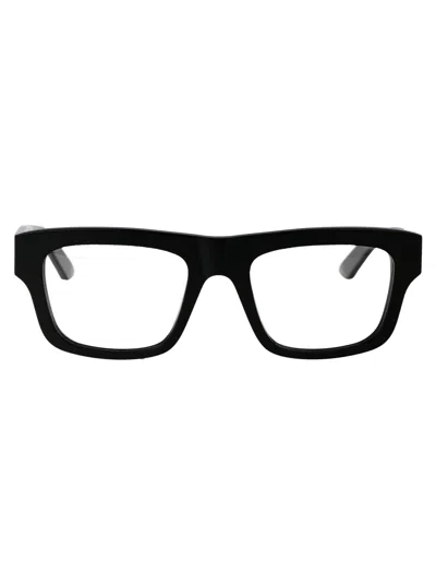 ALEXANDER MCQUEEN ALEXANDER MCQUEEN BLACK BLACK TRANSPARENT ACETATE GLASSES