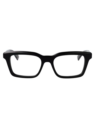 Alexander Mcqueen Black-black-transparent Injectate Glasses