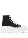 Alexander Mcqueen Tread Slick High-top Sneakers In Black