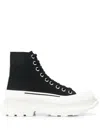 Alexander Mcqueen Alexander Mc Queen Tread Slick Ankle Boots In Black
